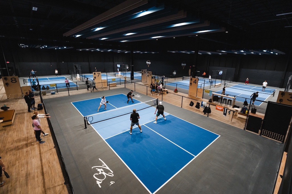 Indoor pickleball courts from The Picklr Noblesville, IN