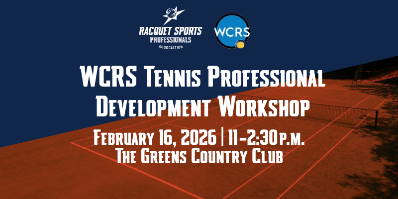 WCRS Tennis Development Event promo graphic