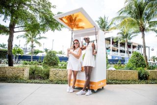 La Roche-Posay kiosk at Miami Open