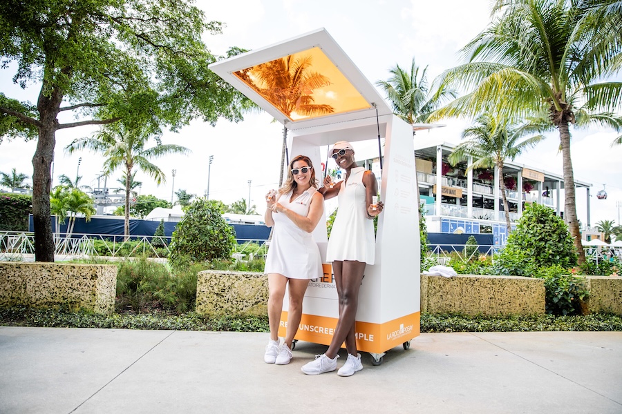La Roche-Posay kiosk at Miami Open
