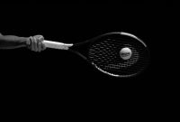 picture of new Pro Penn Marathon Plus ball hit by racquet