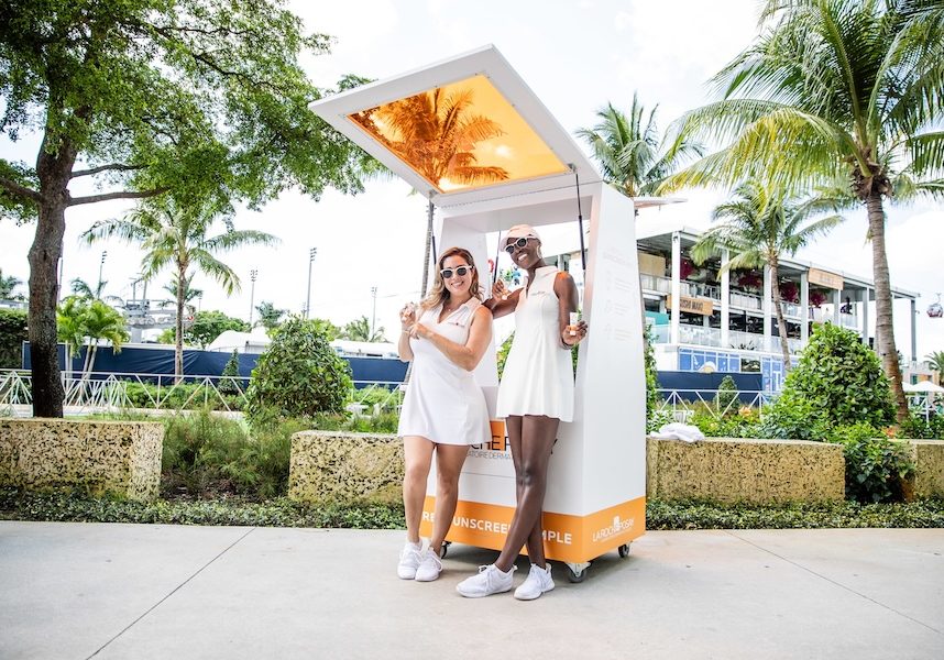 La Roche-Posay kiosk at Miami Open