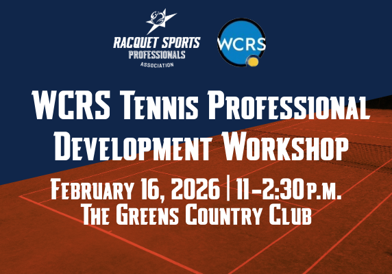 WCRS Tennis Development Event promo graphic