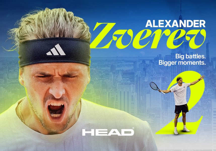 Head promo celebrating Alexander Zverev's recent US Open Championship
