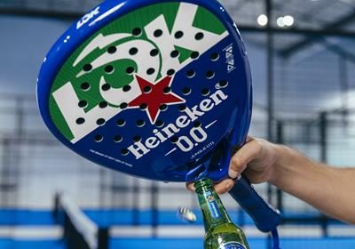 Heineken® 0.0 x LÕK serve up the world’s first padel racket with a built-in bottle opener